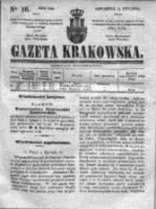 Gazeta Krakowska, 1841, Nr 16