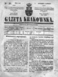 Gazeta Krakowska, 1841, Nr 31