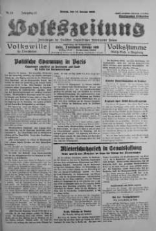 Volkszeitung 14 styczeń 1938 nr 13