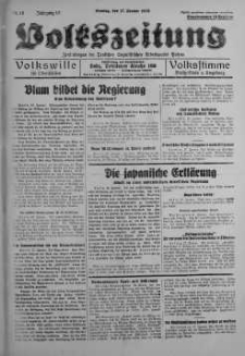 Volkszeitung 17 styczeń 1938 nr 16