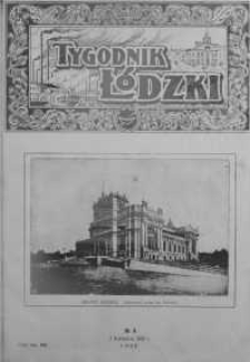 Tygodnik Łódzki 2 kwiecień R. 1. 1922 nr 4
