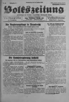 Volkszeitung 20 styczeń 1938 nr 19