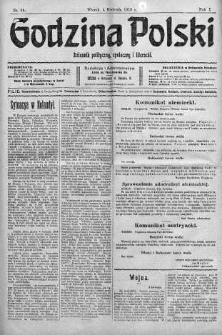 Godzina Polski : dziennik polityczny, społeczny i literacki 4 kwiecień 1916 nr 96