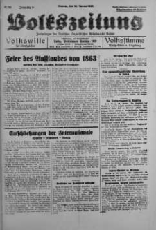 Volkszeitung 24 styczeń 1938 nr 23