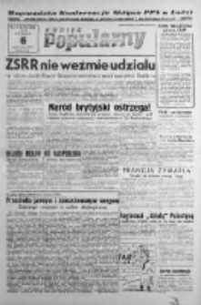 Kurier Popularny. Organ Polskiej Partii Socjalistycznej 1948, IV, Nr 276