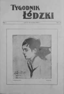 Tygodnik Łódzki 16 kwiecień R. 1. 1922 nr 5-6
