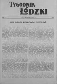 Tygodnik Łódzki 30 kwiecień R. 1. 1922 nr 8