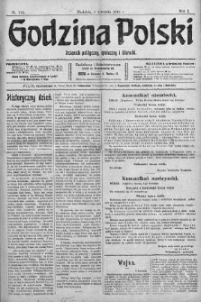 Godzina Polski : dziennik polityczny, społeczny i literacki 9 kwiecień 1916 nr 101