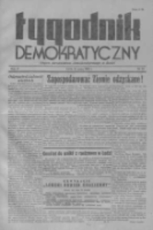Tygodnik Demokratyczny. Organ Stronnictwa Demokratycznego w Łodzi, 1946, R. II, Nr 20