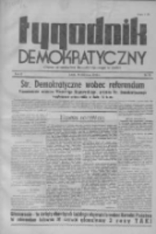 Tygodnik Demokratyczny. Organ Stronnictwa Demokratycznego w Łodzi, 1946, R. II, Nr 25