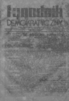 Tygodnik Demokratyczny. Organ Stronnictwa Demokratycznego w Łodzi, 1946, R. II, Nr 34
