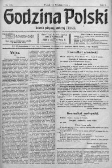 Godzina Polski : dziennik polityczny, społeczny i literacki 11 kwiecień 1916 nr 103