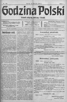 Godzina Polski : dziennik polityczny, społeczny i literacki 15 kwiecień 1916 nr 107