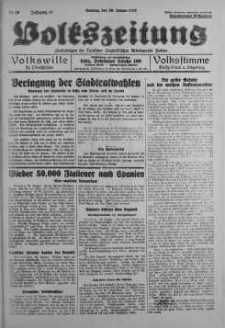 Volkszeitung 30 styczeń 1938 nr 29