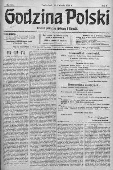 Godzina Polski : dziennik polityczny, społeczny i literacki 17 kwiecień 1916 nr 109