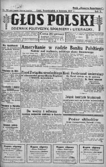 Głos Polski : dziennik polityczny, społeczny i literacki 4 kwiecień 1927 nr 93