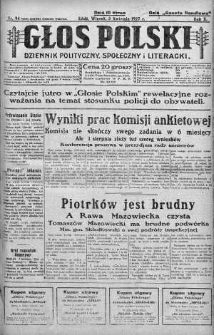 Głos Polski : dziennik polityczny, społeczny i literacki 5 kwiecień 1927 nr 94