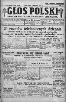 Głos Polski : dziennik polityczny, społeczny i literacki 6 kwiecień 1927 nr 95