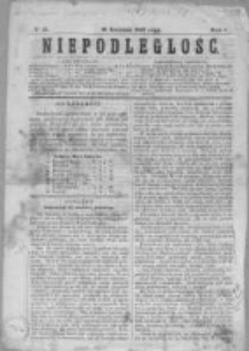 Niepodległość. R. 1. 1866/1867, nr 25