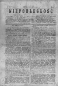Niepodległość. R. 1. 1866/1867, nr 33