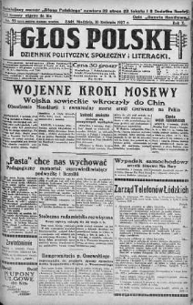 Głos Polski : dziennik polityczny, społeczny i literacki 10 kwiecień 1927 nr 99