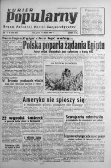 Kurier Popularny. Organ Polskiej Partii Socjalistycznej 1947, III, Nr 220