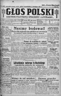 Głos Polski : dziennik polityczny, społeczny i literacki 11 kwiecień 1927 nr 100