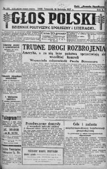 Głos Polski : dziennik polityczny, społeczny i literacki 14 kwiecień 1927 nr 103
