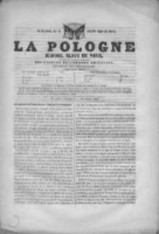 La Pologne. Annales contemporaines, politiques, religieuses et litteraires des peuples de l'Europe Orientale. 1850. Nr 3