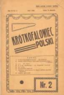 Krótkofalowiec Polski. 1932. Nr 2