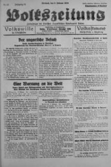 Volkszeitung 9 luty 1938 nr 39