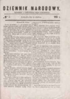 Dziennik Narodowy 1863, Nr 5