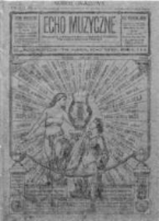 Echo Muzyczne. Miesięcznik poświęcony muzyce kościelnej i świeckiej oraz zespołom muzycznym i teatralnym.1925. Nr 1
