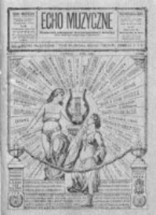 Echo Muzyczne. Miesięcznik poświęcony muzyce kościelnej i świeckiej oraz zespołom muzycznym i teatralnym.1925. Nr 6