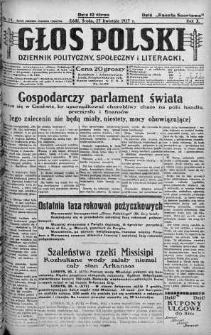 Głos Polski : dziennik polityczny, społeczny i literacki 27 kwiecień 1927 nr 114