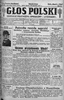 Głos Polski : dziennik polityczny, społeczny i literacki 30 kwiecień 1927 nr 117
