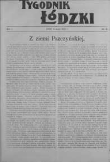 Tygodnik Łódzki 9 lipiec R. 1. 1922 nr 18