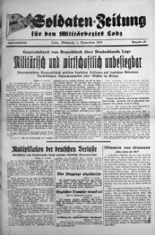 Soldaten = Zeitung der Schlesischen Armee 1 November 1939 nr 49