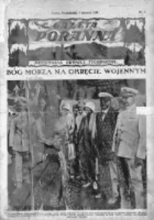Gazeta Poranna. Ilustrowana kronika tygodniowa. 1929. Nr 1