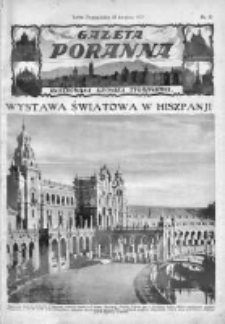 Gazeta Poranna. Ilustrowana kronika tygodniowa. 1929. Nr 15