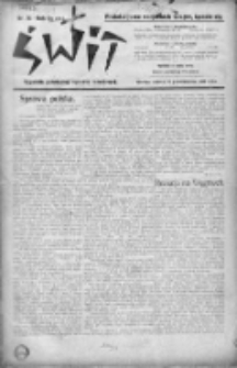Świt : tygodnik poświęcony sprawie robotniczej 1919, nr 18