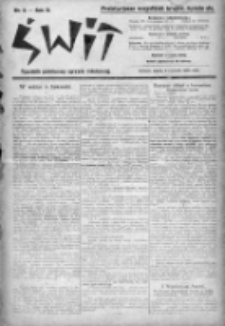 Świt : tygodnik poświęcony sprawie robotniczej 1920, nr 2