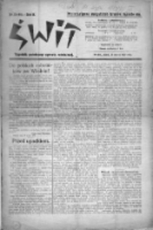 Świt : tygodnik poświęcony sprawie robotniczej 1920, nr 13
