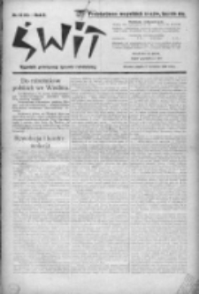 Świt : tygodnik poświęcony sprawie robotniczej 1920, nr 14