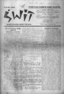 Świt : tygodnik poświęcony sprawie robotniczej 1920, nr 19