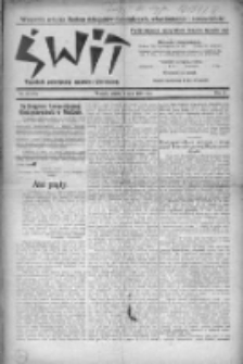 Świt : tygodnik poświęcony sprawie robotniczej 1920, nr 27