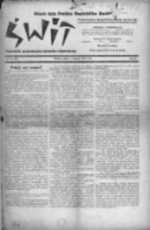 Świt : tygodnik poświęcony sprawie robotniczej 1920, nr 39