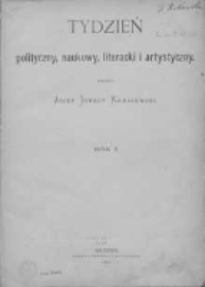 Tydzien polityczny, naukowy, literacki i artystyczny.1870. Nr 1
