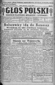 Głos Polski : dziennik polityczny, społeczny i literacki 8 maj 1927 nr 125