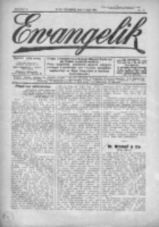 Ewangelik : pismo tygodniowe, poświęcone sprawom religijnym. zbiorowym i społecznym ludu Kościoła ewangelicko-augsburskiego na Śląsku Cieszyńskim w Republice Czechosłowackiej. 1934, nr 19